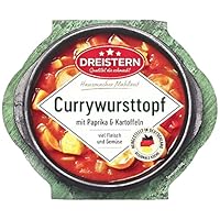 Dreistern Currywurst mit