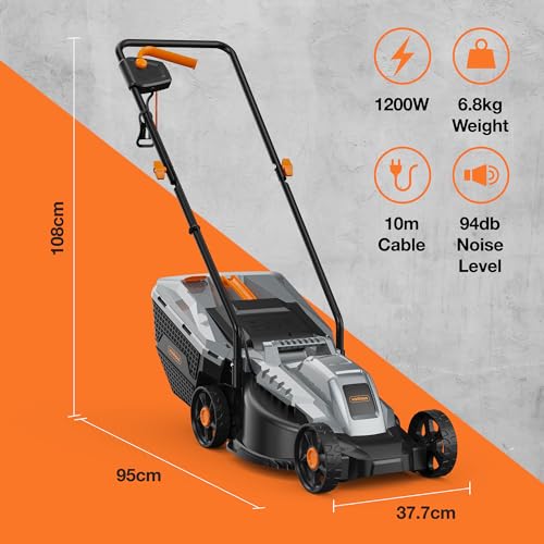 VonHaus Electric Lawnmower 1200W Deck & Blade