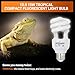 REPTI ZOO UVB Light for Desert Reptile 2 Pack, 10.0 15W UVA UVB Reptile Light Bulb, UVB Lamp for Bearded Dragons Tortoises Lizards Snakes
