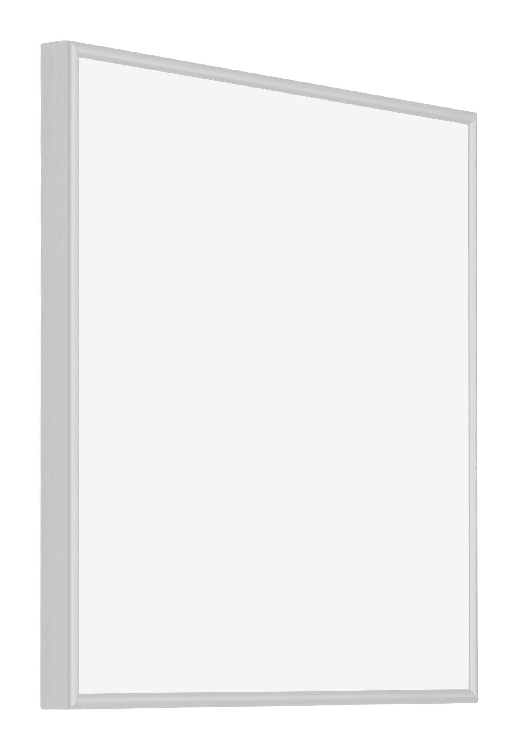 Cornice Decorativa Mura 35x35 Cm In Legno Con Vetro Acrilico Antiriflesso - Bianco Opaco Per Parete - Foto 4