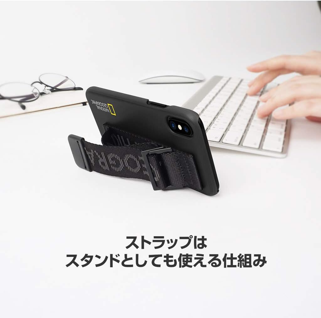 ナショナルジオグラフィック National Geographic iPhone 11 Pro Signature Strap Case White NG17122i58R