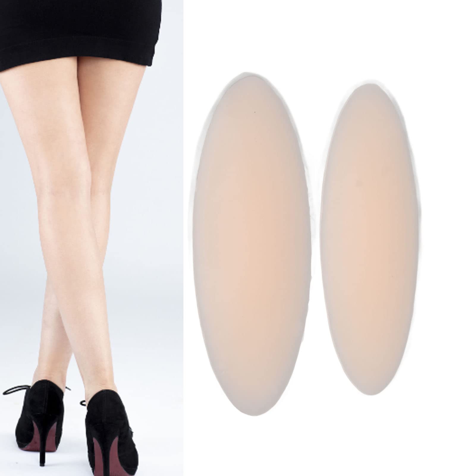 Cuscinetti Per Polpacci, Cuscinetto Adesivo da 4,2 Once Correttore Per Polpacci in Silicone Morbido, Correttore Adesivo Per Gambe, Cuscinetto Per Polpacci in Silicone Compatibile Per Gambe Sottili E S