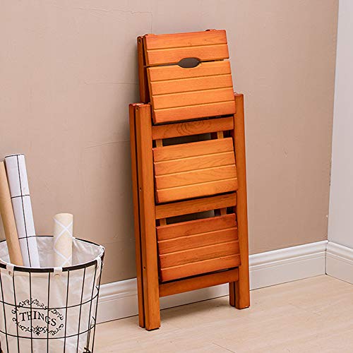 Escabeau pliable en bois à 4 marches pour bibliothèque - 3