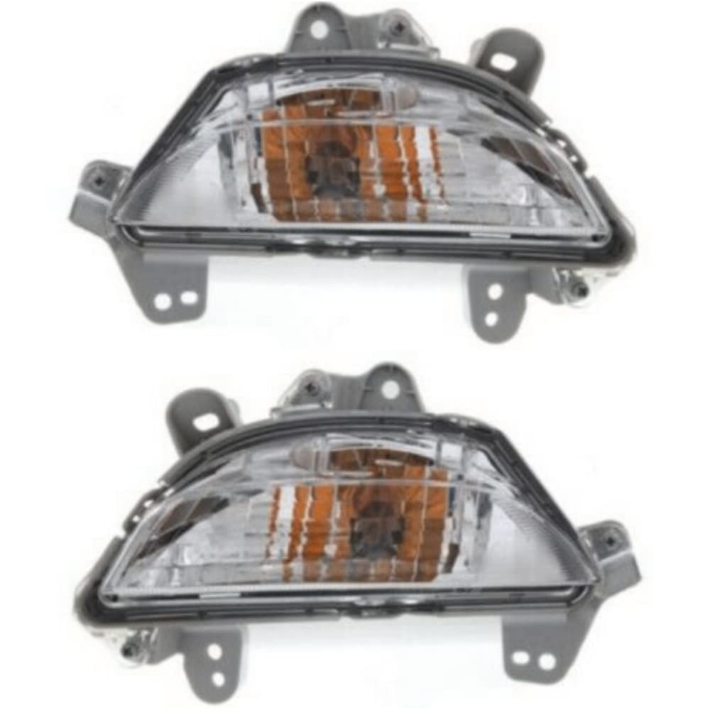 SYCT Turn Signal Lights 3 Plastic Lenses Left and Right Sets 2 B45A51350A MA2531119 B45A51360A MA2530119,Support for adaptive queries,Easy to install