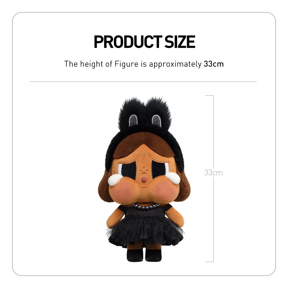 POP MART CRYBABY SHINY SHINY SERIES-Plush Doll (Black) Action