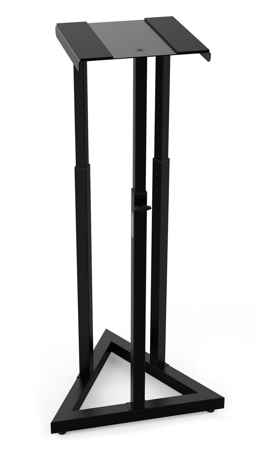 AudibaxNeo SM30 – Studio Speaker Stand – Stand for Studio Monitor – Height Adjustable from 90 to 118 cm – Stability and High Security – Universal Compatibility with HiFi Speakers