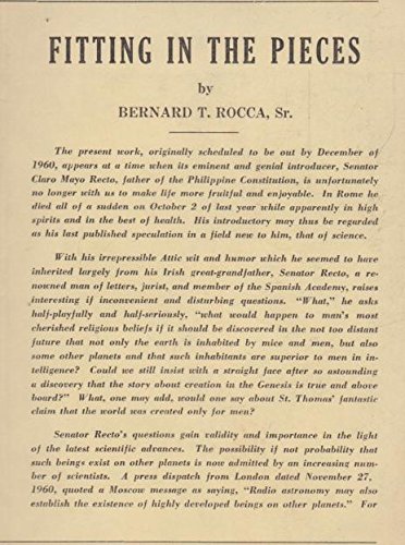 Fitting in the pieces,: Rocca, Sr., Bernard T.: Amazon.com: Books