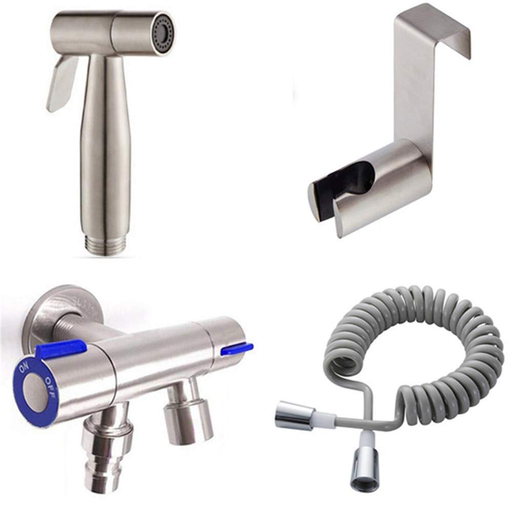 Ensemble de pulvérisateur de bidet en acier inoxydable et mitigeur pour wc et salle de bains