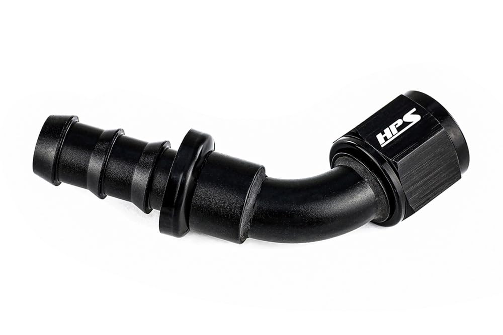 HPS Performance -12 60 Degree Push-On Aluminum AN Hose End, 150-6012