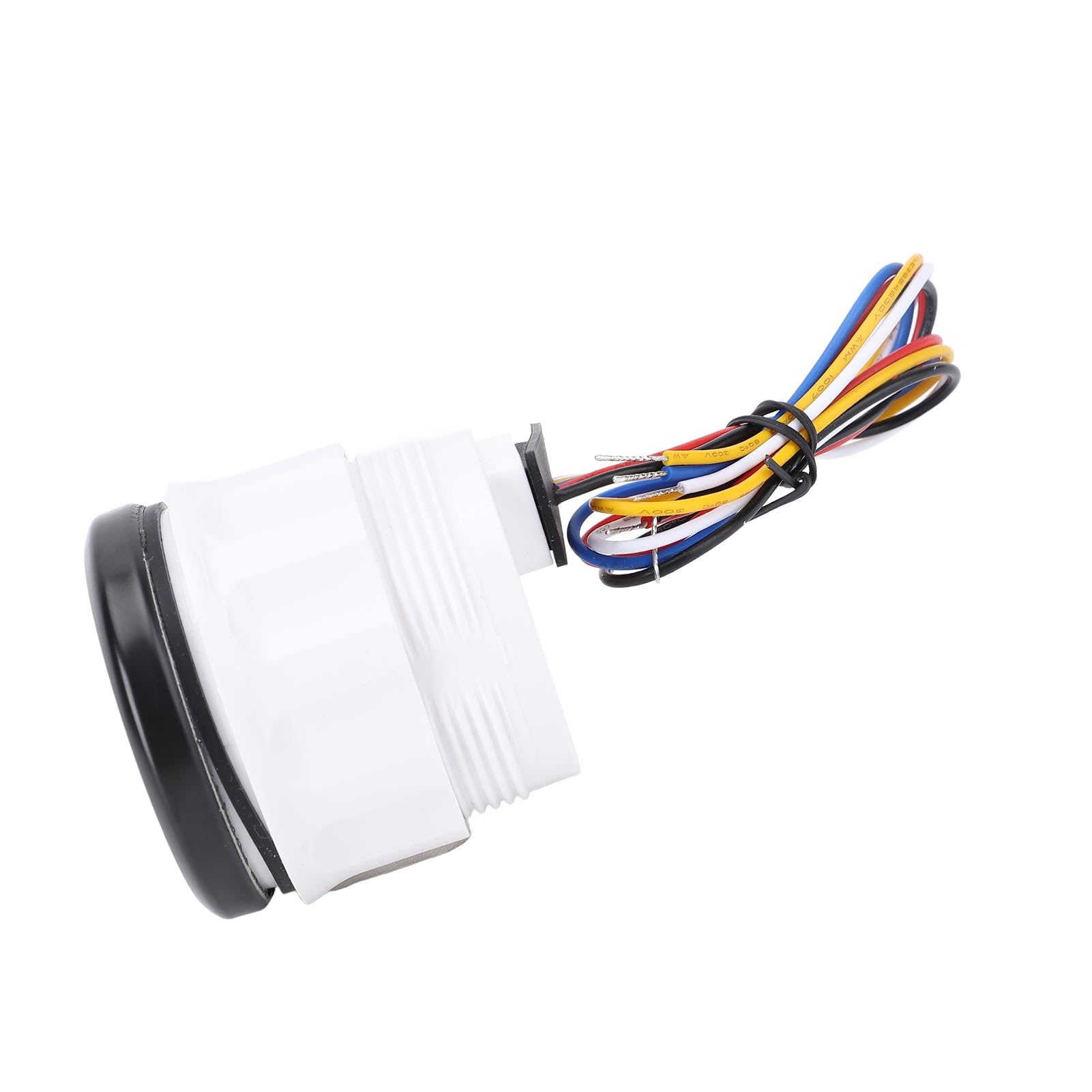 Tachymètre 52 mm 7 000 tr/min avec compteur horaire rétro-éclairage 7 couleurs DC 9 32 V Jauge de tr/min pour camion tracteur voiture RV bateau cadran noir couvercle argenté CX6229 (Black Dial Black
