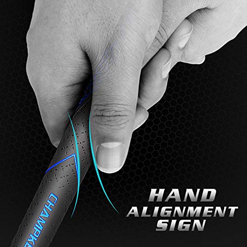 image for CHAMPKEY Premium Rubber Golf Grips 13 Pack | High Traction and Feedbac