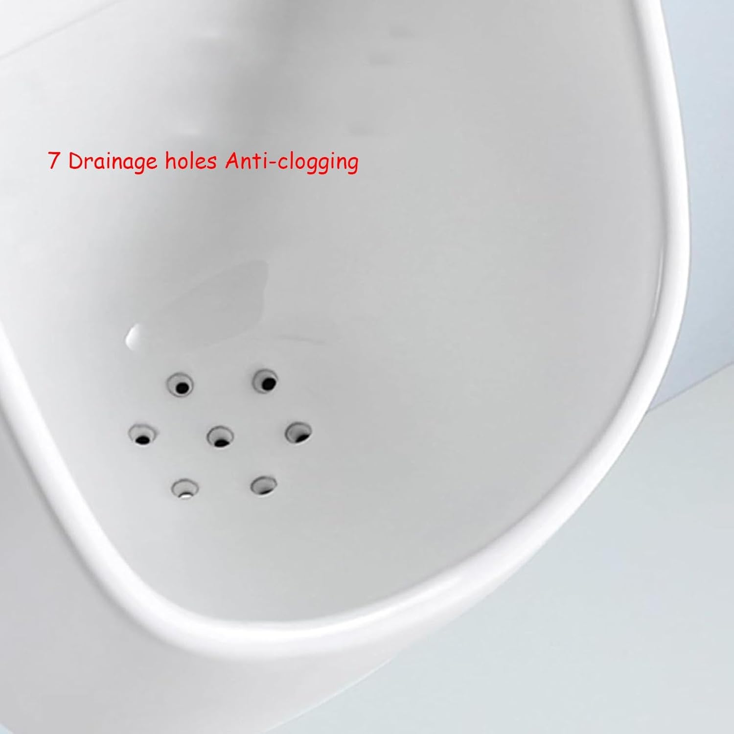 MRKU Kids Ceramic Urinal Urinals for Children with Manual Flush Valve, Powerful Wall Flush, Splash Proof