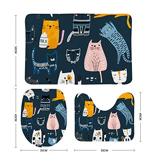 Tapis de bain pour bébé astronaute velours corail 3pcs - 3