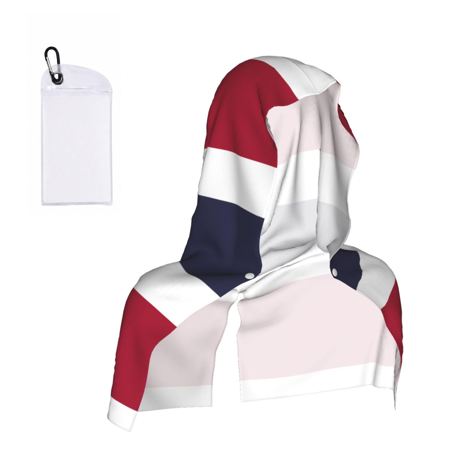 CNTDBU Thailand Flag Cooling Towel Hooded-Instant Chill Neck Cover for Sports, UV Cooling Rag for Running Gym