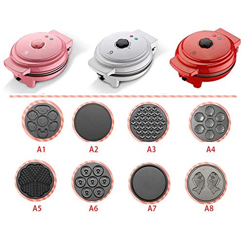 AJH 8-in-1 Multifunktions-Sandwich-Toaster, Waffeleisen und Kuchen-Toast-Hersteller mit abnehmbaren Antihaftplatten… – Bild 3