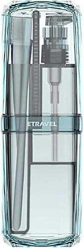 AINAAN Taza de cepillo de dientes portátil 8 en 1 Juego de lavado, estuche de almacenamiento, cepillo de dientes y pasta de dientes Gel de ducha