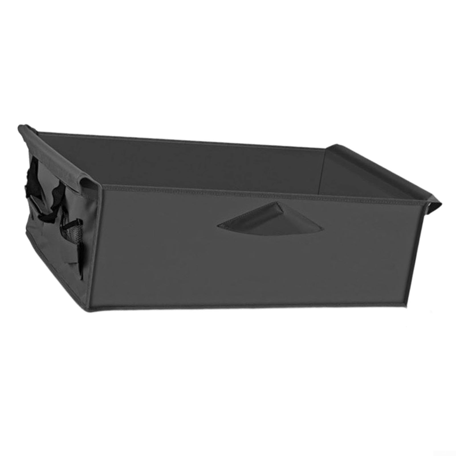Sac de doublure de chariot de camping double couche en tissu Oxford avec housse anti-poussière imperméable et pliable pour shopping, jardin, plage, chariot - 78 x 46 x 27 cm - Noir