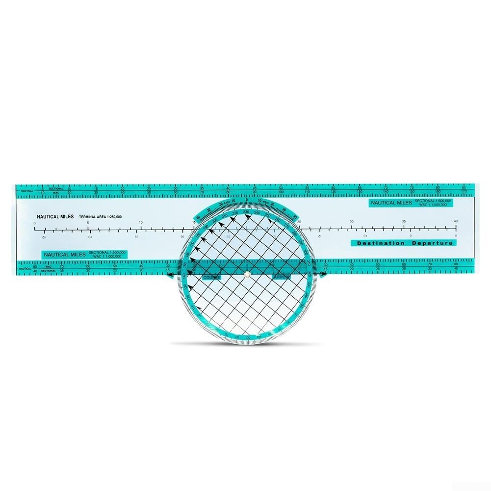 Lightweight Aviation Plotter with Scratch Resistant Perfect for Cockpit Use