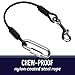 Leash Boss Dog Seat Belt Restraint – No-Chew Heavy Duty Car Seatbelt for Dogs, Coated Steel Rope for Safety, Adjustable Tether for Small, Medium & Large Pets, Durable Pet Safety Tether for Cars