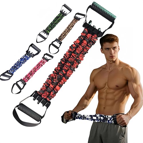 Chest Expander Resistance Band with Camo Sleeve, 75lb