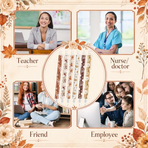 Image of Jetec 120 Pcs Fall Ballpoint Pens Bulk Autumn Thanksgiving Party Supplies