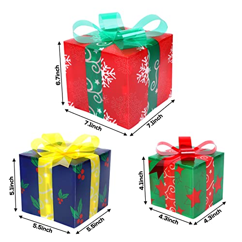 Christmas Lighted Gift Boxes Christmas Decorations,Light Up Present Boxes Ornament Decorations