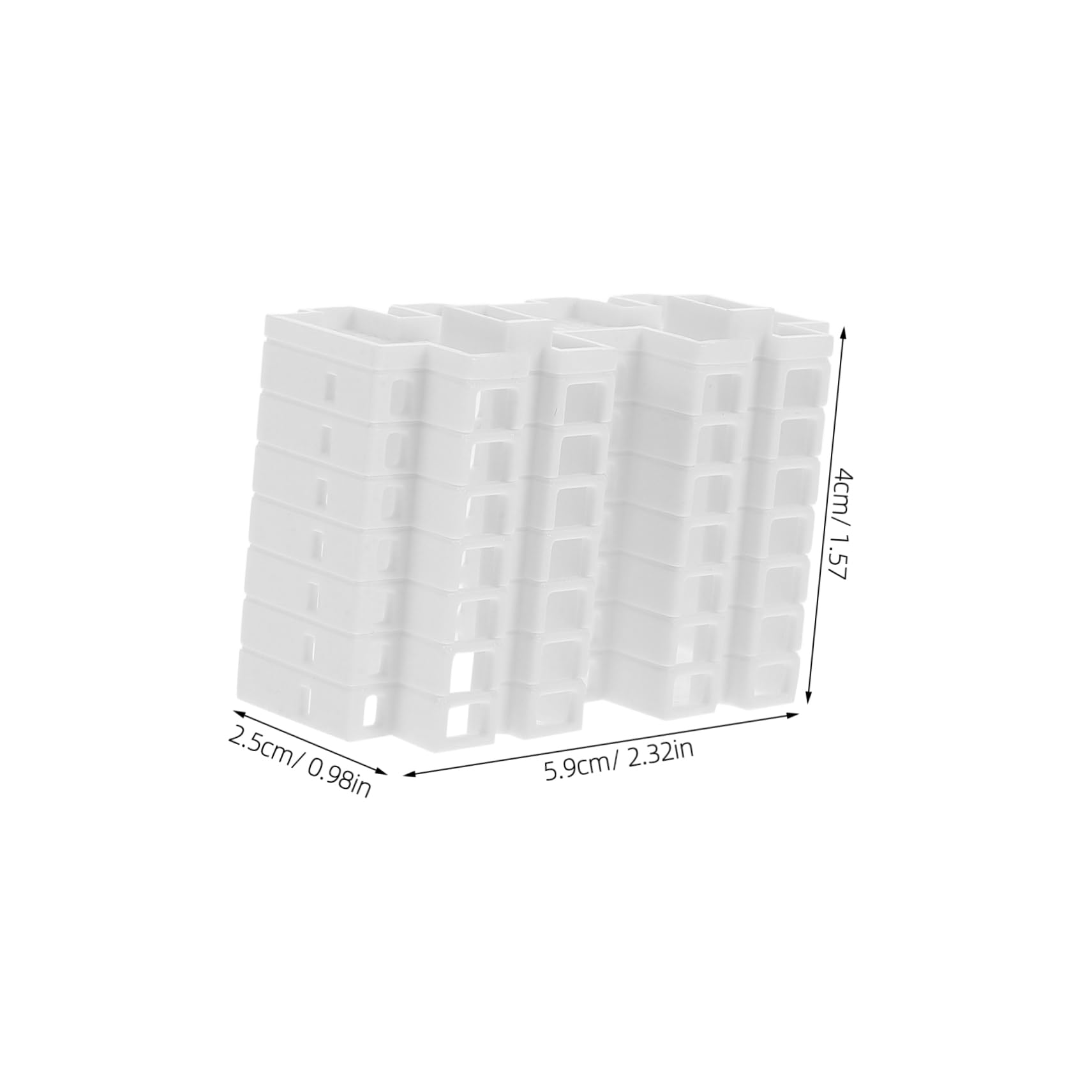 BCOATH Mini Architecture House Model Realistic Plastic Miniature Building for DIY Sand Table Micro Landscape Decor for Adults Compact for Easy Carrying