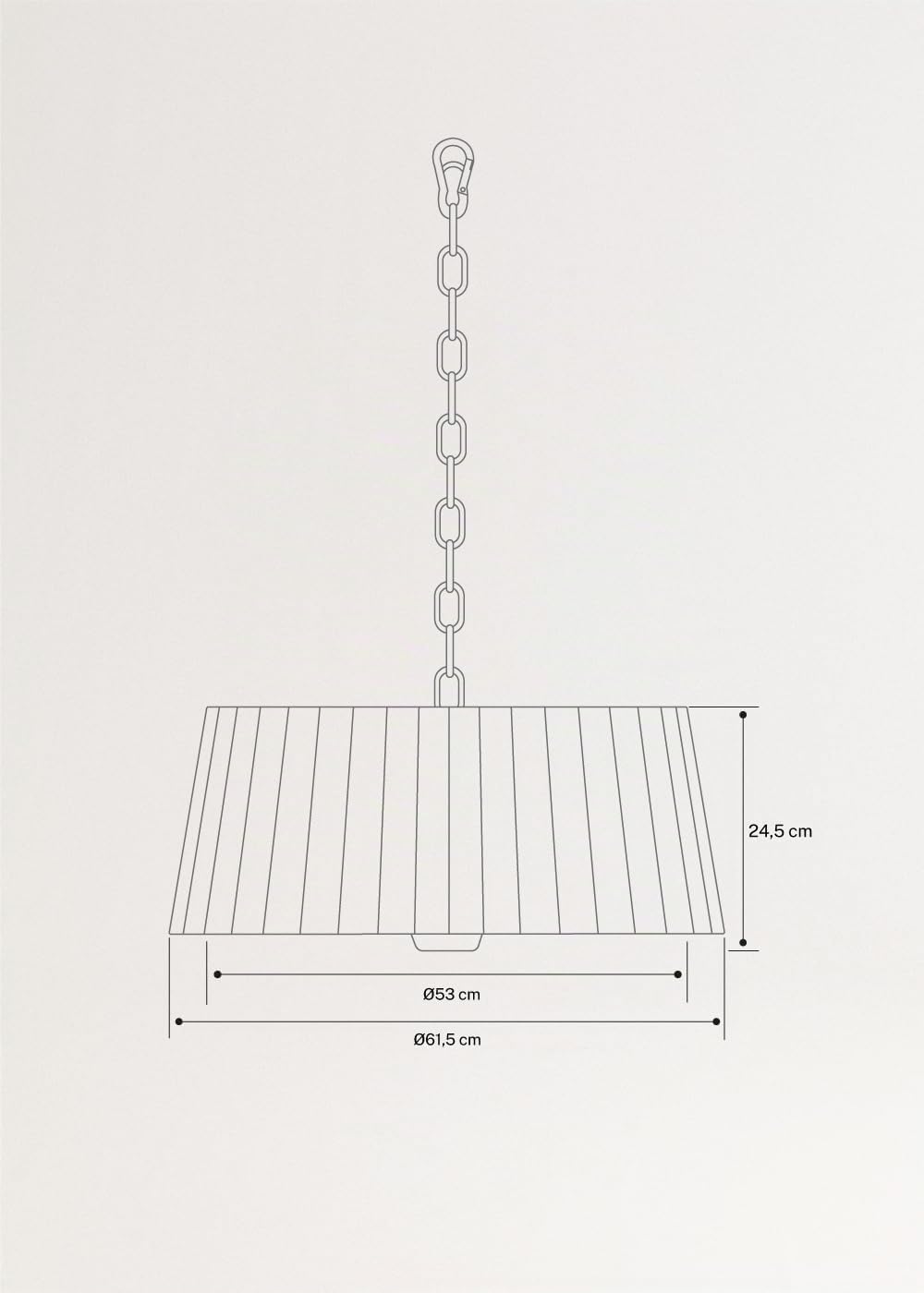 CREATE/HANGING HEATER/Lampada e stufa alogena a infrarossi 1800W / LED, Con telecomando, 3 livelli