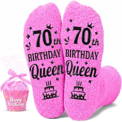 Image of HAPPYPOP Birthday Gift Ideas - Socks for 30 40 60 70 Years Old Women Female