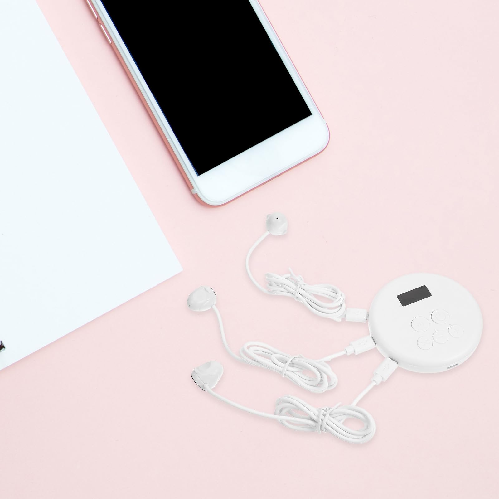 DOITOOL Cliccatore Schermo Automatico per Telefono Touch USB | Abs Bianco, Funzionamento Silenzioso, per Lunghe Dirette e Maratone di Gioco