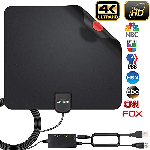2020 Newest HDTV Antenna, HD Indoor Digital TV Antenna 130 Miles Range with Amplifier Signal Booster - //coolthings.us