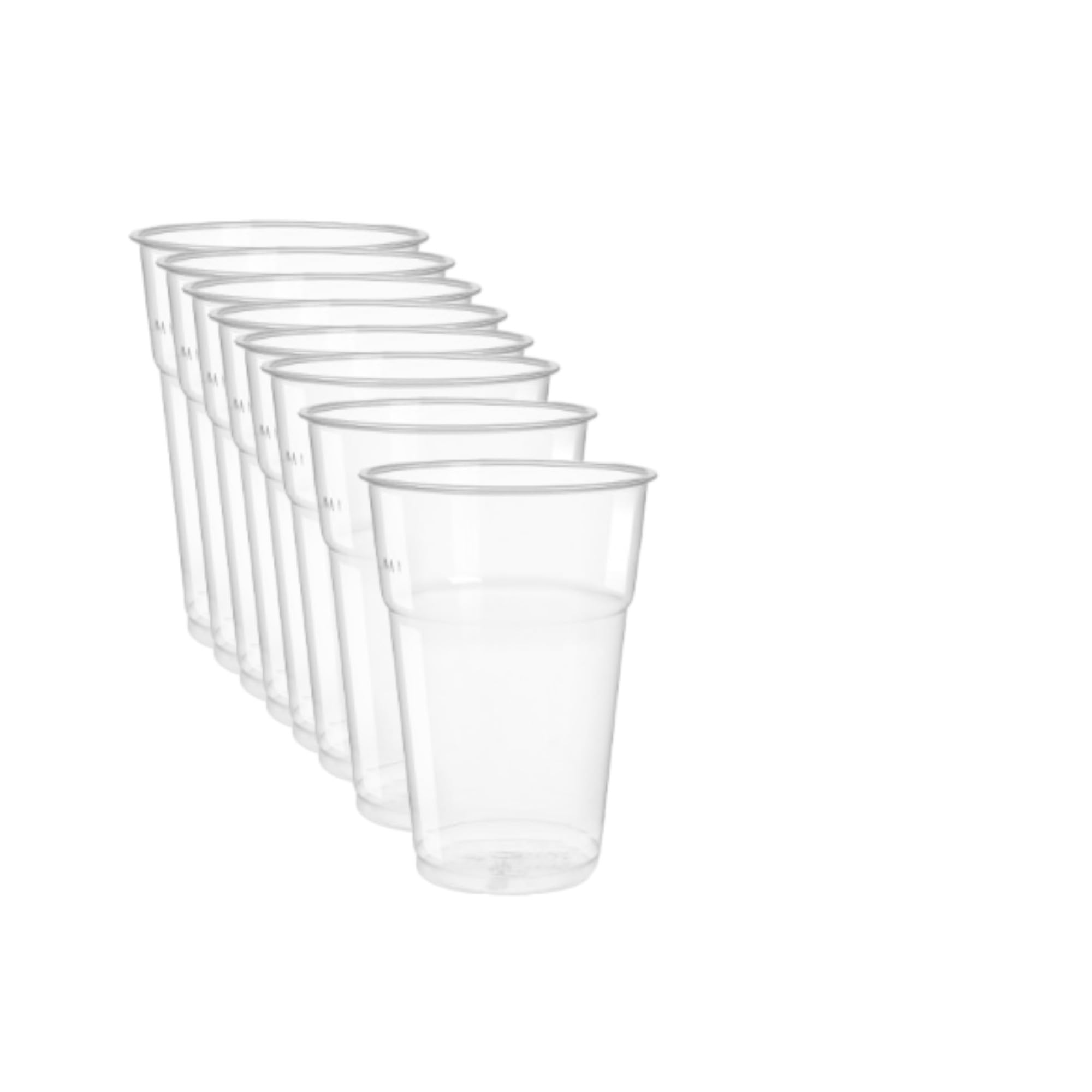 Vasos desechables para cócteles y bebidas en R-Pet transparente - 1000 unidades (300 ml)