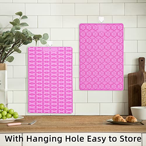 Silikon Backmatte Hundekekse Mini Hundeknochen Form +Fußabdruck Form 2 Stück, Antihaftend Backmatte Hundekekse für DIY Hundeleckerlies, Schokolade, Kekse, Eiswürfel, Süßigkeiten, BPA-Frei