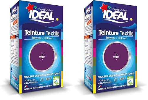 Ideal Teinture Textile Liquide 40 ml Violet (Lot de 2)