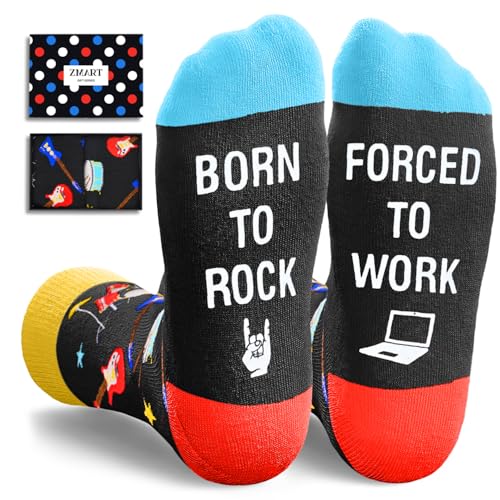 Zmart Rock Gifts for Men - Rock and Roll Socks