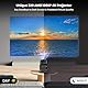 [Netflix Offiziell/Stereo-Lautsprecher] 4K Beamer mit WiFi und Bluetooth, 1080P Native Mini Beamer Tragbar, One-Click Use Built-in Netflix/YouTube/PrimeVideo/D+, Smart Home Outdoor Projektor Schwarz