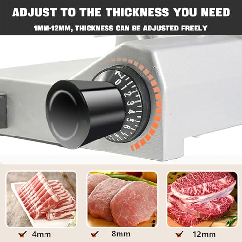 Cortadora Eléctrica de Carne Ajustable 0-12 mm miniatura 3