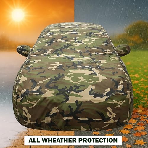 Image of Sulfar 100% Waterproof Car Body Cover for Mercedes Benz CL Class - Triple-Stitched Dustproof UV, Heat & Rain Protection with Mirror Pockets, Full-Bottom Elastic & Free Storage Bag - All-Weather Indoor