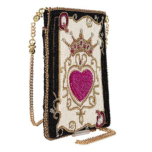 Mary Frances Deal Me in Beaded Mini Crossbody Bag with Crown and Heart Novelty Evening Clutch Purse, Multicolor3