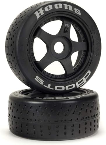 Miniatura 2 de ARRMA Dboots Hoons 42100 29 Neumáticos Rc con cinturón con inserciones de espuma montados en ruedas negras de 5 radios juego de 2 ARA55062
