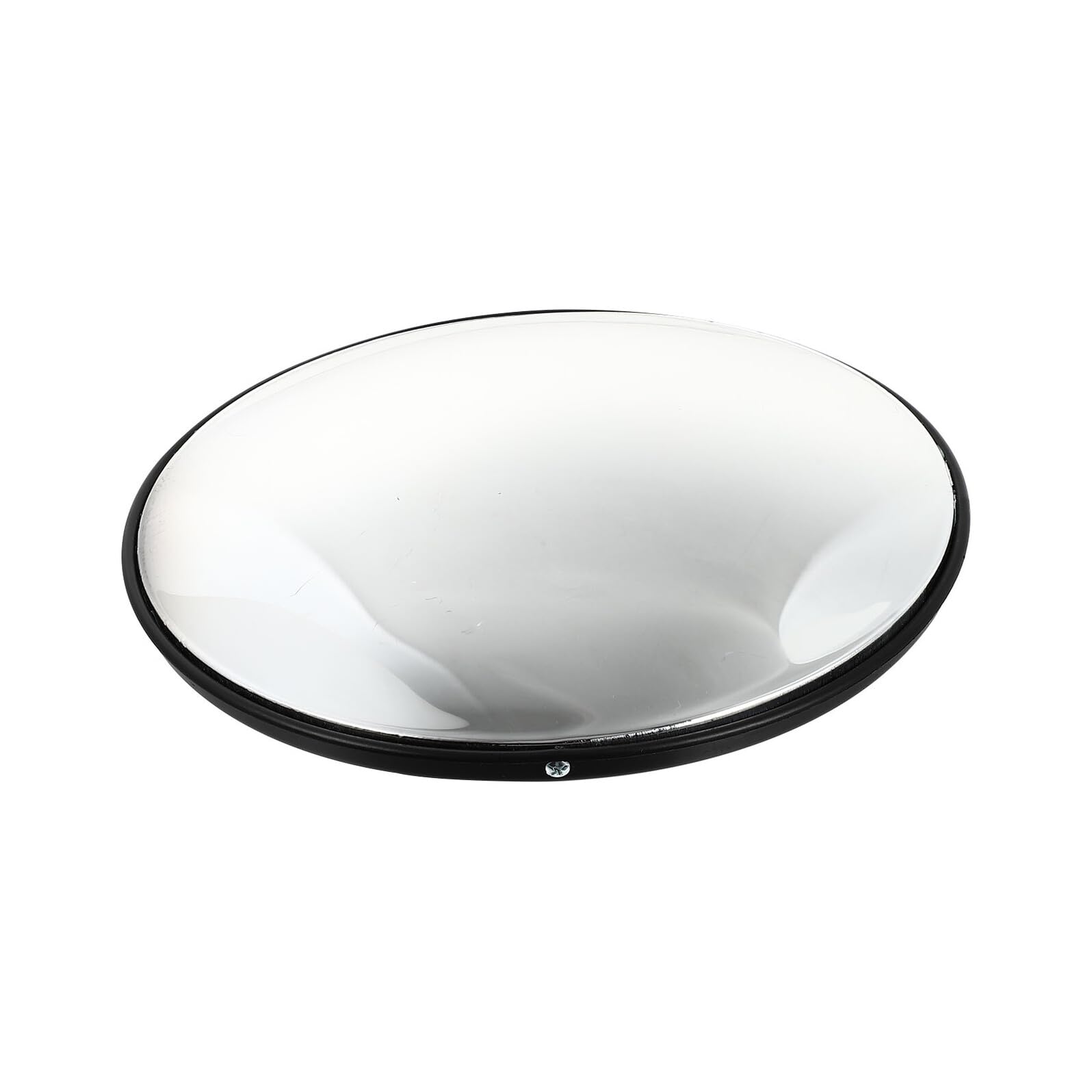 FOMIYES Miroir Convexe de 30 CM Noir en PP et PC Rétroviseur D’Angle Mort pour Sécurité Circulation Miroir de Signalisation Routière pour Garages Parkings et Supermarchés