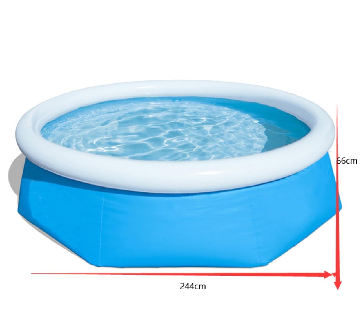 Basen Nadmuchiwane Baseny Swim Center Family Kryty I Odkryty Basen O Dużej Pojemności Ogrodowy(244 * 66cm)
