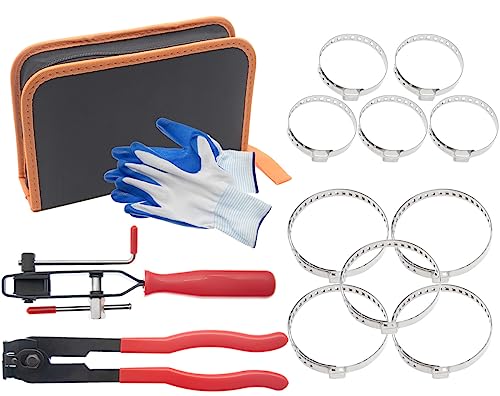 Cv Joint Boot Clamp Pliers Atv Axle Boot Clamp Pliers Cv Boot Banding Tool With 10 Crimp Bands #TOP24