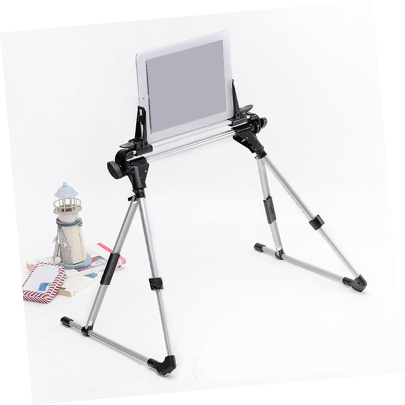 Angoily Soporte De Tablet Plegable y Ajustable Soporte para Tablet Pc y Móvil Diseño Multifuncional para Uso Mesa y Cama
