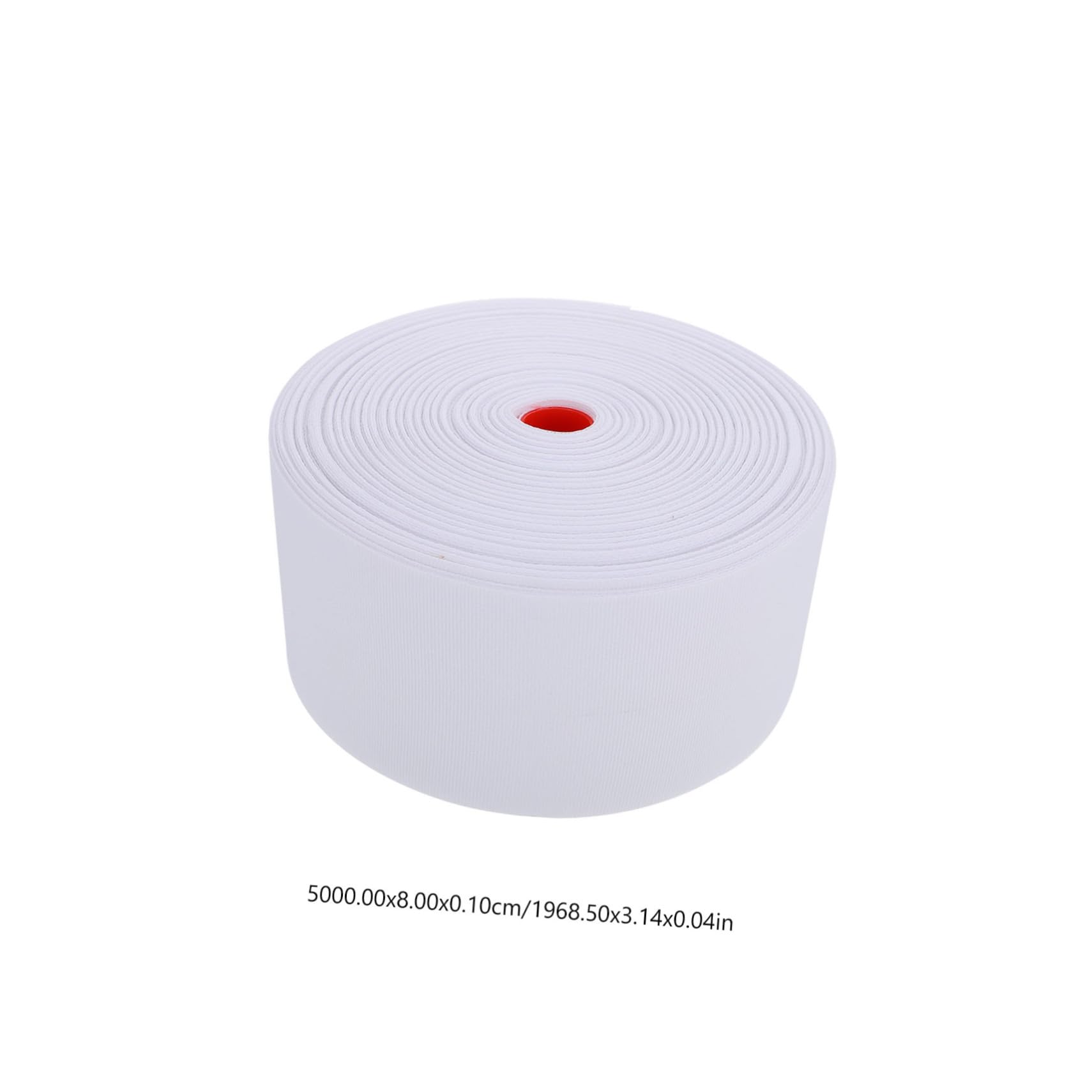 Cinta de Cabecera de Cortina de Poliéster Blanco, 8cm, para Hogar