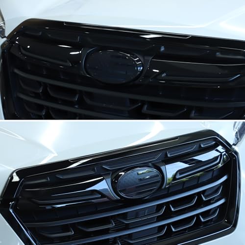 Image of Car Front Emblems Trim Cover Compatible with Subaru Outback 2021-2025，ABS Car Logo Trim Cover， Grille American Flag Decoration Emblems Accessories (Front)