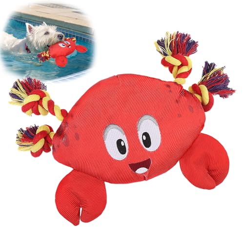 Jouet d'eau pour chiens interactif crabe flottant résistant piscine