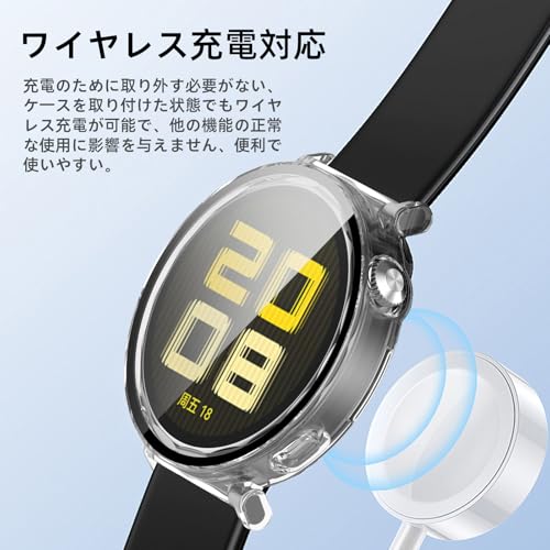 Image of For Huawei Watch GT 5 1.6 inches (41 mm) Protective Case, Lightweight, PC + Tempered Glass Cover, 9H Hardness, Easy Installation, All-in-One Protection, Scratch Resistant, Shock Resistant, HD