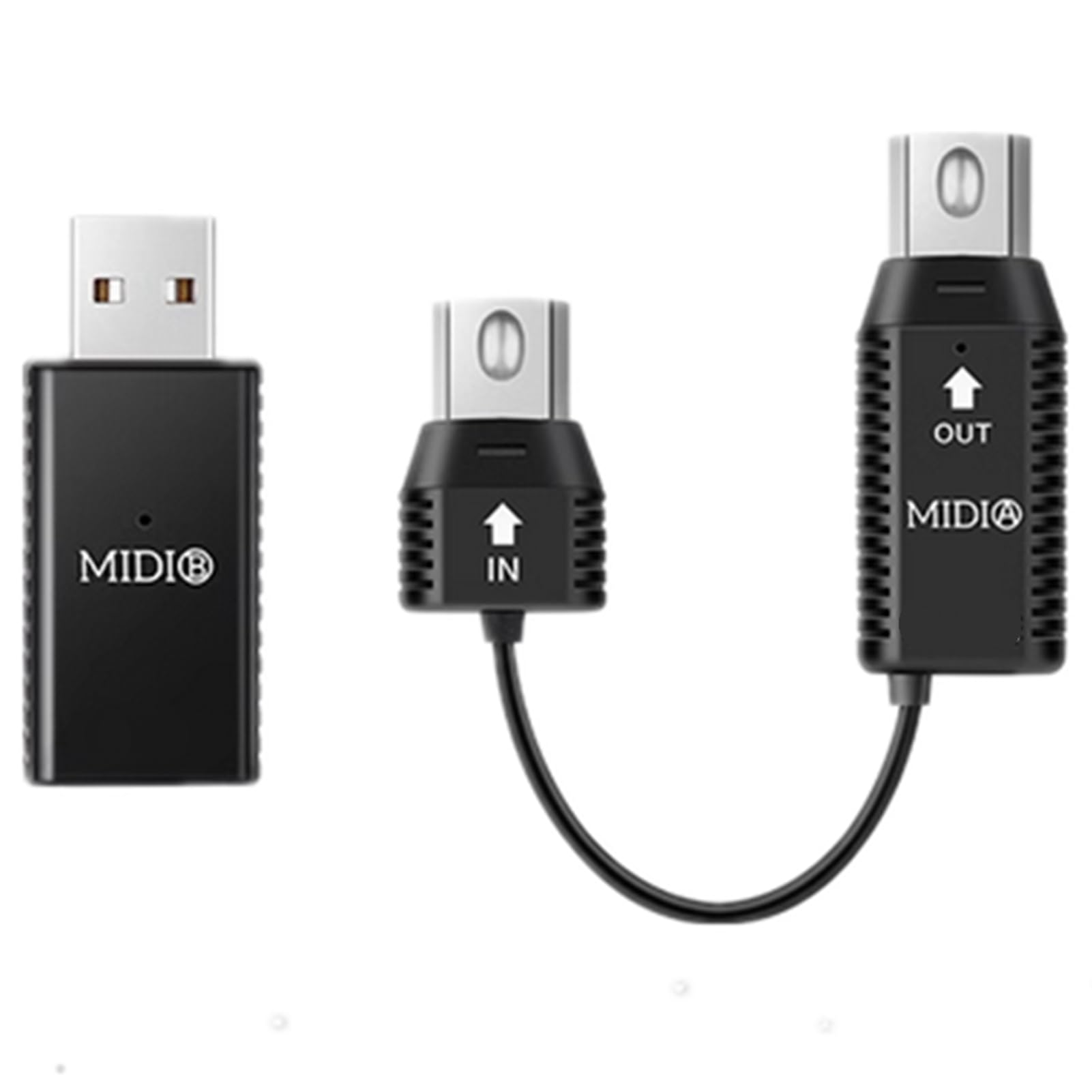Adattatore MIDI Wireless, Trasmissione MIDI da MIDI a USB Plug and Play per Tastiera Digitale e Controller MIDI, Compatibile con Dispositivi OS X e iOS