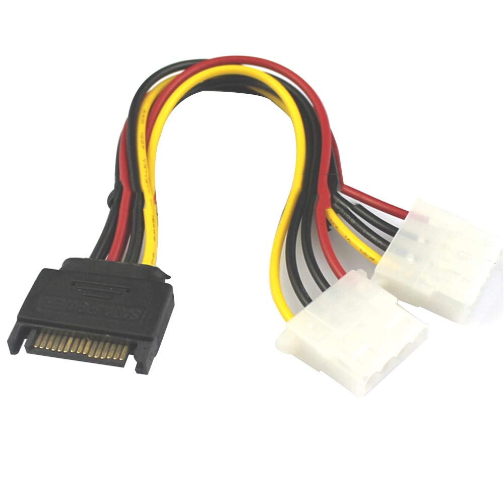 Xsentuals 15 Pin SATA Male to 2 Female 4 Pin Molex Female IDE HDD Power Hard Drive Cable (B0963LRZJ5) Amazon Price History, Amazon Price Tracker